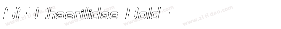 SF Chaerilidae Bold字体转换